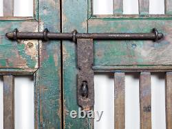 Pair of Vintage Rustic Indian Hardwood Garden Gate Doors (MILL 872/1)