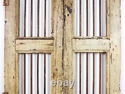 Pair of Vintage Rustic Indian Hardwood Garden Gate Doors (MILL-872/10)