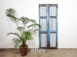 Pair of Vintage Rustic Indian Hardwood Garden Gate Doors (MILL-872/13)