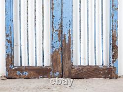 Pair of Vintage Rustic Indian Hardwood Garden Gate Doors (MILL-872/13)