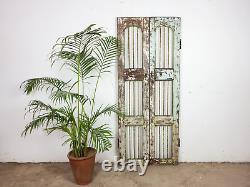 Pair of Vintage Rustic Indian Hardwood Garden Gate Doors (MILL 872/18)
