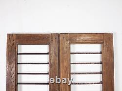 Pair of Vintage Rustic Indian Hardwood Garden Gate Doors (MILL 872/20)
