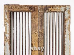 Pair of Vintage Rustic Indian Hardwood Garden Gate Doors (MILL 872/3)