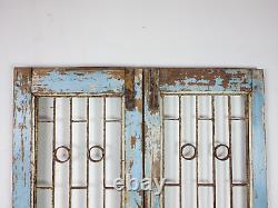 Pair of Vintage Rustic Indian Hardwood Garden Gate Doors (MILL 872/4)