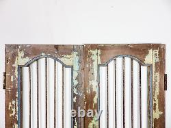 Pair of Vintage Rustic Indian Hardwood Garden Gate Doors (MILL 872/7)
