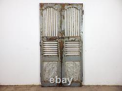 Pair of Vintage Rustic Indian Hardwood Garden Gate Doors (MILL 872/8)