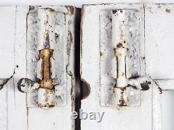 Pair of Vintage Rustic Indian Hardwood Garden Gate Doors (MILL-880/1) C8