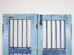 Pair of Vintage Rustic Indian Hardwood Garden Gate Doors (MILL-880/3) C8
