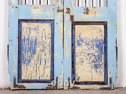 Pair of Vintage Rustic Indian Hardwood Garden Gate Doors (MILL-880/3) C8