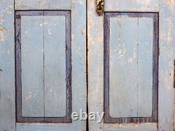 Pair of Vintage Rustic Indian Hardwood Garden Gate Doors (MILL-880/4) C8
