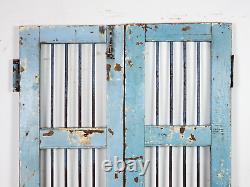 Pair of Vintage Rustic Indian Hardwood Garden Gate Doors (MILL-880/4) C8