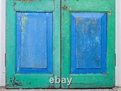 Pair of Vintage Rustic Indian Hardwood Garden Gate Doors (MILL-880/5) C8