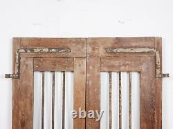 Pair of Vintage Rustic Indian Hardwood Garden Gate Doors (MILL-880/8) C8