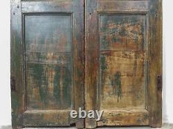 Pair of Vintage Rustic Indian Hardwood Garden Gate Doors (REF513)