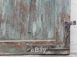 Pair of Vintage Rustic Indian Hardwood Jali Garden Gate Doors (REF516)
