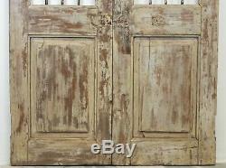 Pair of Vintage Rustic Indian Jali Garden Gate Doors (REF520)