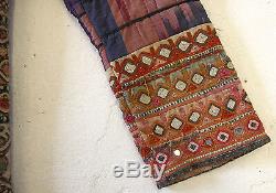 Patchwork Jacket of Vintage Mirror Work and Ikat of India