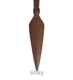 Rare 1850's Old Vintage Antique Iron Hand Forged Strong Solid Spear Head Lance