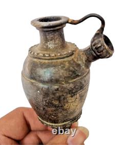 Rare 1850's Old Vintage Bronze / Brass Handcrafted Antique Mughal Hookah Pot