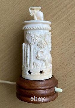 Rare Antique Vintage elephant nightlight lamp