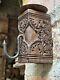 Rare Old Vintage Hand-carved Floral Wall Hanging Wooden Hook With Candle Stand
