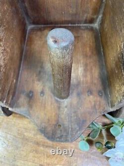 Rare Vintage Antique Colonial Indian Hardwood Childrens Toy Pull Along Cart