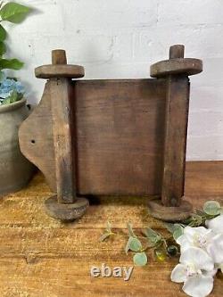 Rare Vintage Antique Colonial Indian Hardwood Childrens Toy Pull Along Cart