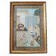 Rare Vintage Indian Silk Mughal Painting