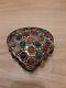 Rare Vintage Moorish Sajai Jewellery Box Inlaid With Agate Stones, Hand Made