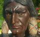 Sitting Bull Cigar Store Indian Statue Vtg Tobacco Antique Native American Sioux
