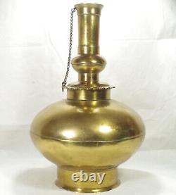 Surai Water Pot Surahi Brass Large 34cmH Vintage Antique no lid with wear