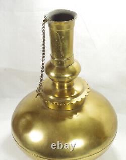 Surai Water Pot Surahi Brass Large 34cmH Vintage Antique no lid with wear