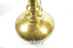 Surai Water Pot Surahi Brass Large 34cmH Vintage Antique no lid with wear