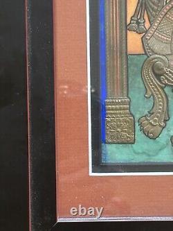 Tanjore Painting Dhanavantri Vishnu INDIA Indian Thanjavur Antique Vintage