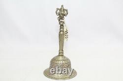 Temple Bell Silver 925 Sterling Indian Handcrafted Ganesha Solid Antique Vintage