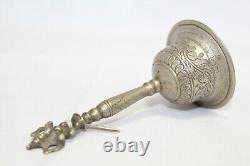 Temple Bell Silver 925 Sterling Indian Handcrafted Ganesha Solid Antique Vintage