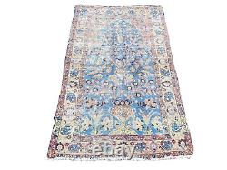 Tree of Life Antique Vintage Worn Faded Hand Knotted Handmade 100% Pure Wool Rug