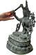 Vintage Buddhist Bronze Bodhisattva Manjushri God Of Divine Wisdom Nepal 20th C