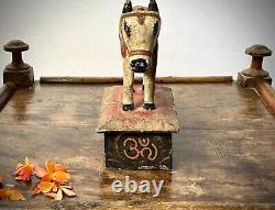 VINTAGE INDIAN NANDI TOY HAND-CARVED WOOD EX WHEELED TOYS 1920s