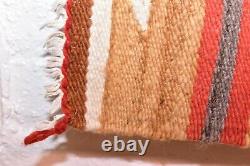 VINTAGE Navajo Rug Native American Indian Weaving Textile 37x20 ANTIQUE