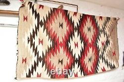 VTG Navajo Blanket Rug native american indian weaving Textile Antique 78x43