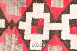 VTG Navajo Rug Native American Indian Weaving Textile 46x24 Antique Transitional