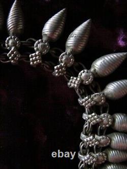 Very Old Indian Silver Bead Necklace