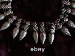 Very Old Indian Silver Bead Necklace