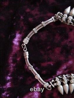 Very Old Indian Silver Bead Necklace