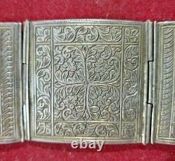 Vintage 1920's Old Antique Silver Hand Engraved Tribal Necklace / Armlet jewelry