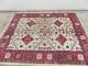 Vintage, 9'x12', Wool, Hand Made, Middle East, Carpet, Rectangle, Red, Cream, Large, Rug