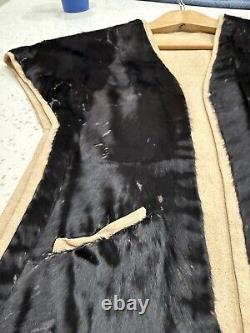 Vintage Antique Early 1900s Navajo Indian Fur Vest Pockets