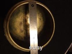 Vintage Antique Heavy Brass Bronze Bowl singing rice Indian / Sri Lanka