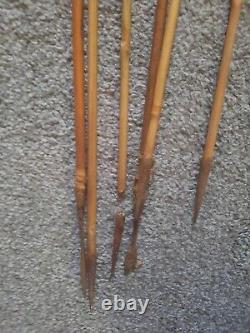 Vintage, Antique Indian Tribal Bamboo Bow And Arrow